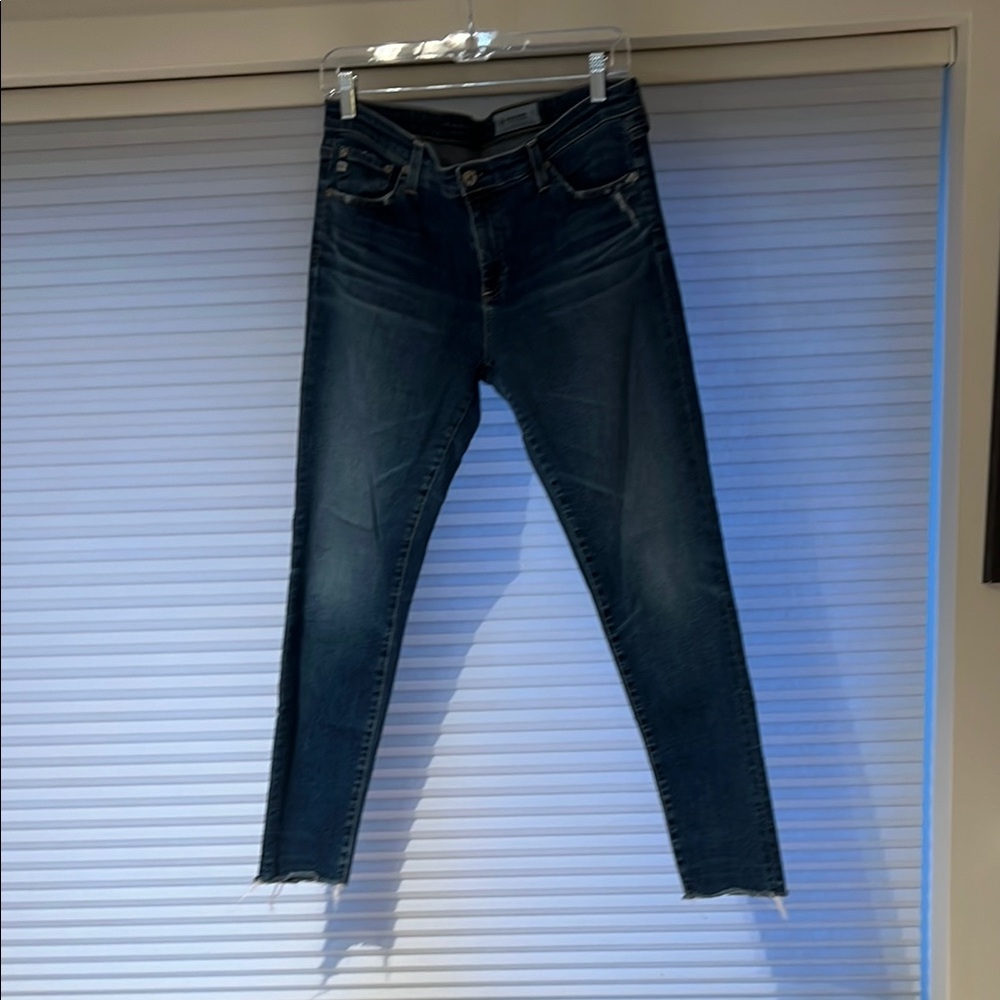 AG Adriano Goldschmied The APEX Legging Tapered Frayed Ankle Mid-rise Premium 👖